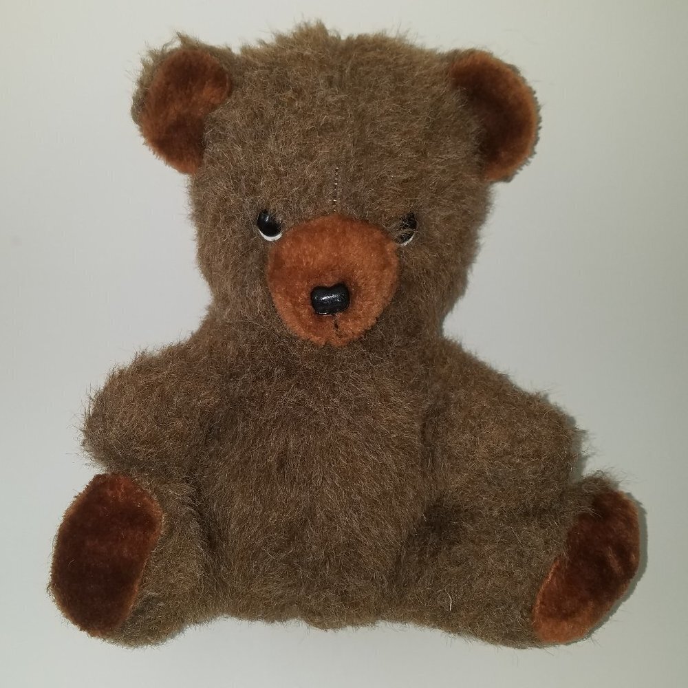 VTG Mighty Star Brown Teddy Bear Plush 13" Stuffed Animal Toy Lovey